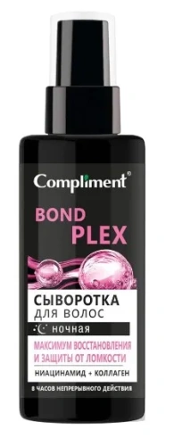 COMPLIMENT сыворотка д/волос ночная восстановление и защита от ломкости 110мл